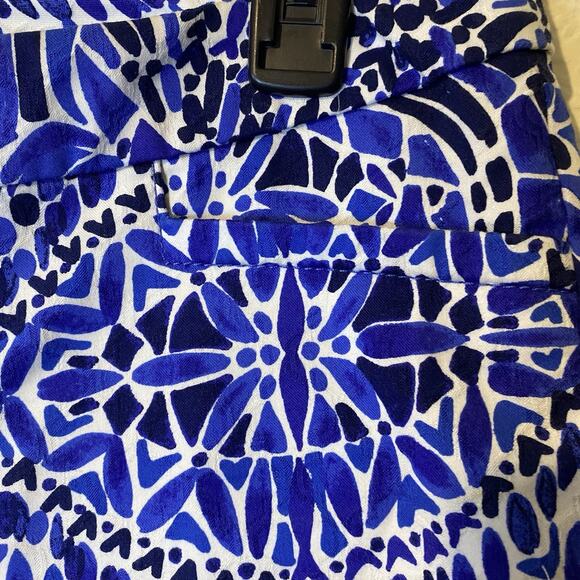 Lilly Pulitzer Kelly Skinny Ankle Blue Stretch Pockets Low Rise Size 4 - Picture 4 of 10